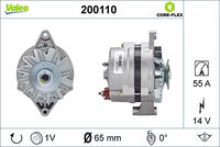 VALEO 200110 - Alternador - VALEO CORE-FLEX