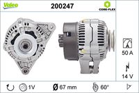 VALEO 200247 - Alternador - VALEO CORE-FLEX