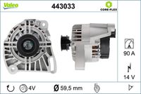 VALEO 443033 - Alternador - VALEO CORE-FLEX