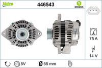 VALEO 446543 - Alternador - VALEO ORIGINS NEW OE TECHNOLOGY