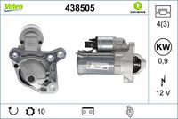 VALEO 438505 - Motor de arranque - VALEO ORIGINS NEW OE TECHNOLOGY