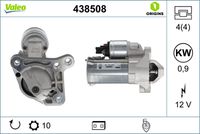 VALEO 438508 - Motor de arranque - VALEO ORIGINS NEW OE TECHNOLOGY