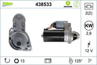 VALEO 438533 - Motor de arranque - VALEO ORIGINS NEW STOP&START OE TECHNOLOGY