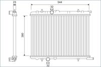 VALEO 701124 - Radiador, refrigeración del motor