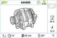 VALEO 444499 - Alternador - VALEO RE-GEN REMANUFACTURED