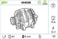 VALEO 444546 - Alternador