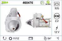 VALEO 460476 - Motor de arranque - VALEO RE-GEN REMANUFACTURED