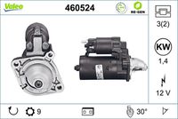 VALEO 460524 - Motor de arranque - VALEO RE-GEN REMANUFACTURED