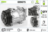 VALEO 699675 - Compresor, aire acondicionado - VALEO RE-GEN REMANUFACTURED