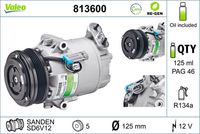 VALEO 813600 - Compresor, aire acondicionado - VALEO RE-GEN REMANUFACTURED