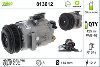 VALEO 813612 - Compresor, aire acondicionado - VALEO RE-GEN REMANUFACTURED