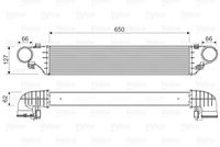 VALEO 818552 - Tipo de refrigeración: refrigerado por aire<br>Material aletas refrigeradoras: Aluminio<br>Tipo radiador: Aletas refrigeración soldadas<br>Ancho de red [mm]: 127<br>Material depósitos de agua (radiador): Plástico<br>Profundidad de red [mm]: 62<br>Longitud de red [mm]: 650<br>Ø salida [mm]: 66<br>Ø entrada [mm]: 66<br>Restricción de fabricante: Laenger-Reich<br>Restricción de fabricante: PrascoSelection<br>Artículo complementario / información complementaria 2: Con acoplamientos rápidos<br>