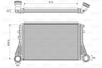 VALEO 818795 - Material aletas refrigeradoras: Aluminio<br>Tipo radiador: Aletas refrigeración soldadas<br>Tipo de refrigeración: refrigerado por aire<br>Profundidad de red [mm]: 32<br>Ancho de red [mm]: 401<br>Material depósitos de agua (radiador): Plástico<br>Longitud de red [mm]: 618<br>Ø salida [mm]: 70<br>Ø entrada [mm]: 70<br>Restricción de fabricante: Alternativ<br>Restricción de fabricante: Behr<br>Restricción de fabricante: PrascoSelection<br>Artículo complementario / información complementaria 2: Con acoplamientos rápidos<br>