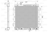 VALEO 732704 - Radiador, refrigeración del motor