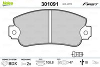 TRW GDB297 - Lado de montaje: Eje delantero<br>Restricción de fabricante: BENDIX<br>Contacto avisador de desgaste: no preparado para indicador de desgaste<br>Altura [mm]: 39<br>Ancho [mm]: 108,8<br>Espesor [mm]: 17<br>SVHC: No hay información disponible, diríjase al fabricante.<br>