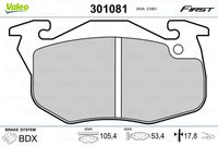 VAICO V424103 - Tipo de disco de frenos: macizo<br>Contacto avisador de desgaste: no preparado para indicador de desgaste<br>Espesor/grosor 1 [mm]: 18<br>Restricción de fabricante: BENDIX-BOSCH<br>Ancho [mm]: 105,1<br>Altura 1 [mm]: 55<br>Ancho 1 [mm]: 105<br>Espesor [mm]: 18<br>Sistema de frenos: BOSCH/BENDIX<br>Longitud contacto de aviso [mm]: 200<br>Altura [mm]: 55<br>Lado de montaje: Eje delantero<br>Peso [kg]: 1,222<br>