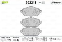 VAICO V302790 - Vibración: con amortiguador de vibraciones<br>Espesor [mm]: 16<br>Sistema de frenos: Ate<br>Ancho 1 [mm]: 122,4<br>Altura 2 [mm]: 56<br>Contacto avisador de desgaste: preparado para indicador desgaste<br>Altura 1 [mm]: 62<br>Ancho 2 [mm]: 122,4<br>Lado de montaje: Eje trasero<br>Peso [kg]: 1,162<br>