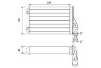 VALEO 812044 - Radiador de calefacción