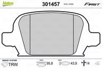 VAICO V408031 - para diámetro disco de freno [mm]: 264<br>Lado de montaje: Eje trasero<br>Altura [mm]: 42,7<br>Artículo complementario/Información complementaria: con accesorios<br>Sistema de frenos: BOSCH<br>Artículo complementario / información complementaria 2: con tornillos pinza freno<br>Espesor [mm]: 16,5<br>Ancho [mm]: 104,6<br>Contacto avisador de desgaste: con avisador acústico de desgaste<br>Peso [kg]: 0,879<br>