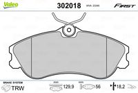 TRW GDB1563 - Lado de montaje: Eje delantero<br>Restricción de fabricante: BOSCH<br>Contacto avisador de desgaste: no preparado para indicador de desgaste<br>Ancho [mm]: 137<br>Altura [mm]: 51<br>Espesor [mm]: 18,8<br>Pastilla de freno: con borde biselado<br>Artículo complementario/Información complementaria: con accesorios<br>Artículo complementario / información complementaria 2: con tornillos pinza freno<br>Frenos: Pastillas con bajo polvo residual<br>Frenos: también para discos de freno perforados<br>Homologación: E9 90R-02A1062/1046<br>SVHC: No hay información disponible, diríjase al fabricante.<br>