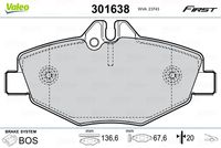 VAICO V308149 - Juego de pastillas de freno - Green Mobility Parts