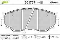 TRISCAN 8105401618 - Kit de accesorios, pastillas de frenos