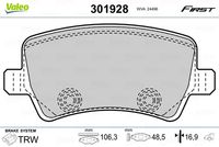 VAICO V258124 - Juego de pastillas de freno - Green Mobility Parts