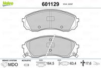 VALEO 601129 - Juego de pastillas de freno