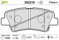 VAICO V408011 - Lado de montaje: Eje trasero<br>Equipamiento de vehículo: para vehículos sin freno de estacionamiento electrónico<br>Restricción de fabricante: TRW<br>Ancho [mm]: 95,4<br>Altura [mm]: 42,7<br>Espesor [mm]: 15<br>Contacto avisador de desgaste: con avisador acústico de desgaste<br>Homologación: E990R-01120/553ExtI<br>SVHC: No hay información disponible, diríjase al fabricante.<br>