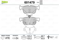 VALEO 601479 - Juego de pastillas de freno