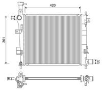 VALEO 701223 - Radiador, refrigeración del motor