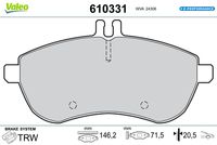 TRW GDB1736 - Juego de pastillas de freno - COTEC