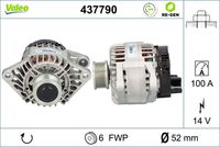 VALEO 437790 - Alternador - VALEO RE-GEN REMANUFACTURED