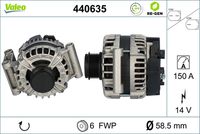 VALEO 440635 - Alternador - VALEO RE-GEN REMANUFACTURED