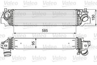 VALEO 818640 - Longitud de red [mm]: 585<br>Ancho de red [mm]: 146<br>Profundidad de red [mm]: 104<br>Número de fabricación: CNG-BM-006<br>Tipo de refrigeración: refrigerado por aire<br>Material aletas refrigeradoras: Aluminio<br>Material depósitos de agua (radiador): Plástico<br>Tipo radiador: Aletas refrigeración soldadas<br>Artículo complementario / información complementaria 2: sin válvula EGR<br>