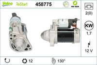 VALEO 458775 - Motor de arranque - VALEO RE-GEN REMANUFACTURED STOP&START