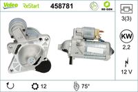 VALEO 458781 - Motor de arranque - VALEO RE-GEN REMANUFACTURED STOP&START