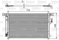 VALEO 814425 - Ancho de red [mm]: 696<br>Longitud de red [mm]: 416<br>Profundidad de red [mm]: 17<br>Material: Aluminio<br>Artículo complementario / información complementaria 2: con secador<br>Agente frigorífico: R 134 a<br>Ø entrada [mm]: 13<br>Ø salida [mm]: 9<br>Peso [kg]: 3,8<br>