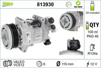 VALEO 813930 - Compresor, aire acondicionado - VALEO RE-GEN REMANUFACTURED