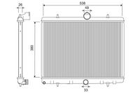 NRF 53861 - Radiador, refrigeración del motor