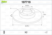 VALEO 197719 - Disco de freno