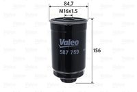 VALEO 587759 - Filtro combustible