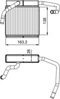 VALEO 811552 - Radiador de calefacción