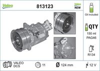 VALEO 813123 - Compresor, aire acondicionado