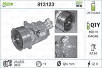 VALEO 813123 - Compresor, aire acondicionado