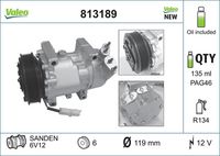 VALEO 813189 - Compresor, aire acondicionado - VALEO CORE-FLEX