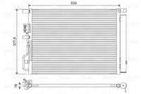 VALEO 822612 - Condensador, aire acondicionado