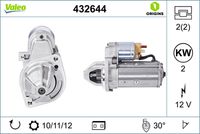 VALEO 432644 - Motor de arranque - VALEO ORIGINS NEW OE TECHNOLOGY