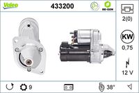 VALEO 433200 - Motor de arranque - VALEO RE-GEN REMANUFACTURED