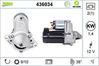 VALEO 436034 - Motor de arranque - VALEO RE-GEN REMANUFACTURED